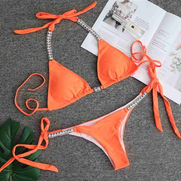 women's swimwear new solid color strap luxury rhinestone 2022 bikini thw4, White;black
women's swimwear new solid color strap luxury rhinestone 2022 bikini thw4, White;black