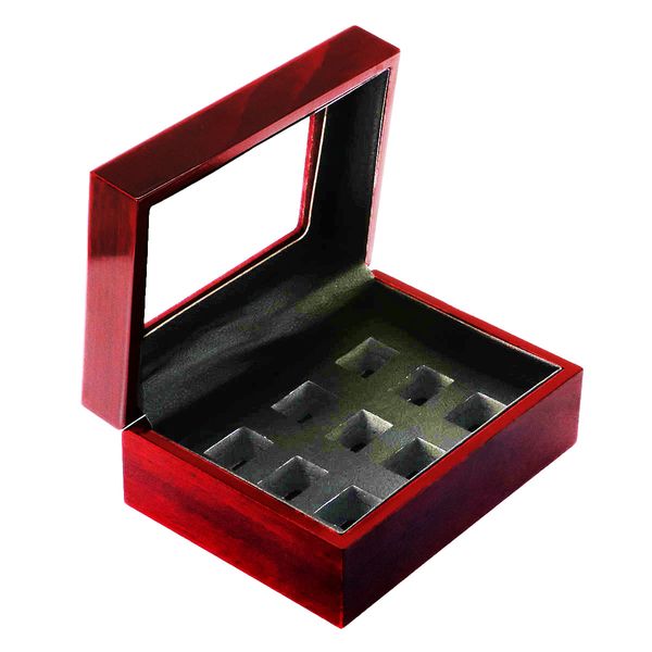 9 hole championship ring display case box | baseball basketball hockey high school tournament finalist college class sport championship ring, Black;white
9 hole championship ring display case box | baseball basketball hockey high school tournament finalist college class sport championship ring, Black;white