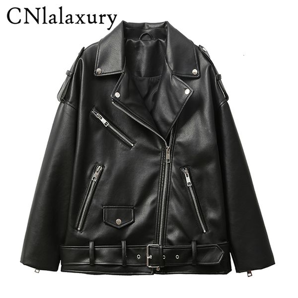 women's jackets cnlalaxury 2023 faux leather jacket women casual pu loose motorcycle outwear female streetwear oversized coat korean ch, Black;brown
women's jackets cnlalaxury 2023 faux leather jacket women casual pu loose motorcycle outwear female streetwear oversized coat korean ch, Black;brown
