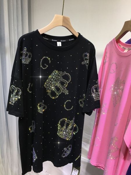 women's plus size tshirt l4xl imperial crown luxury large tunic for women men summer outfit's clothing chubby y2k 230324, Black
women's plus size tshirt l4xl imperial crown luxury large tunic for women men summer outfit's clothing chubby y2k 230324, Black