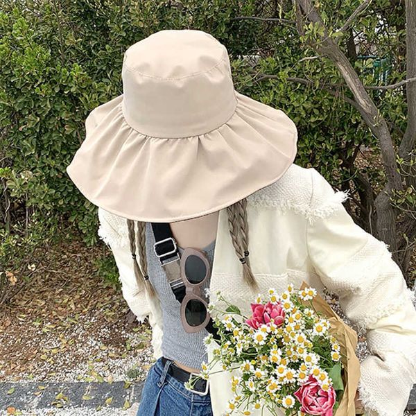 wide brim hats new summer outdoor uv protection sun hats women wide brim bucket hat with rope beh hiking hat for lady girl p230311, Blue;gray
wide brim hats new summer outdoor uv protection sun hats women wide brim bucket hat with rope beh hiking hat for lady girl p230311, Blue;gray
