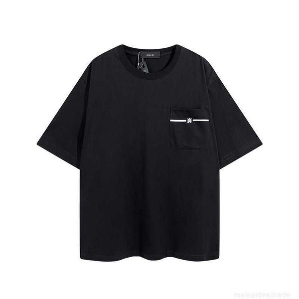 designer fashion maker fashion mairi short sleeve chest pocket english letter print couple tshirt for men and womenhuue, White
designer fashion maker fashion mairi short sleeve chest pocket english letter print couple tshirt for men and womenhuue, White