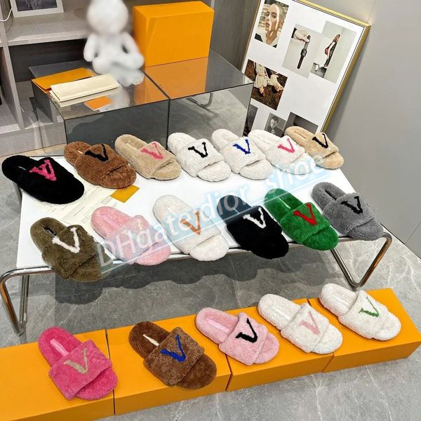 2023 summer new the slipper designer luxury fashion sandal woman man velvet fur mule flat shoes paseo comfort teddy shearling furry slides, Black
2023 summer new the slipper designer luxury fashion sandal woman man velvet fur mule flat shoes paseo comfort teddy shearling furry slides, Black