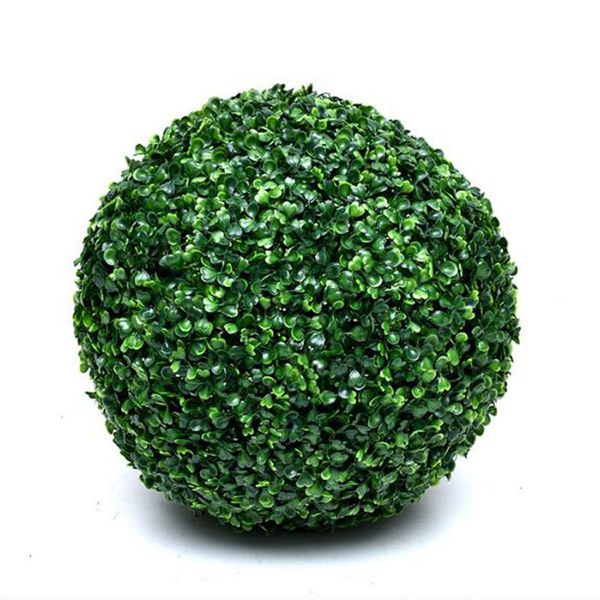 

decorative flowers 1pc large green artificial plant ball ary tree boxwood wedding party home outdoor decor plants plastic grass