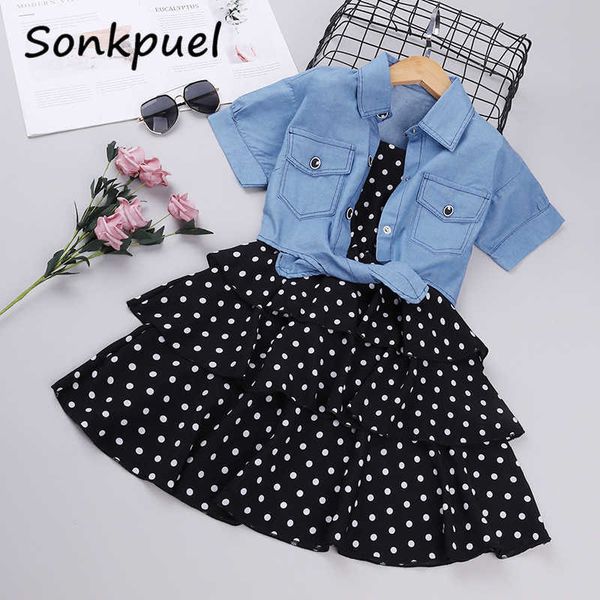 girl's dresses 2pcs kids for girls elegant sling princess blue denim jacket 3-11 years girl flower summer children clothes y2303, Red;yellow
girl's dresses 2pcs kids for girls elegant sling princess blue denim jacket 3-11 years girl flower summer children clothes y2303, Red;yellow