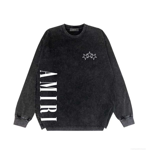 designer fashion maker mairi street high edition fivepointed star print wash old long sleeve tshirt sweaterfcpr, Black
designer fashion maker mairi street high edition fivepointed star print wash old long sleeve tshirt sweaterfcpr, Black