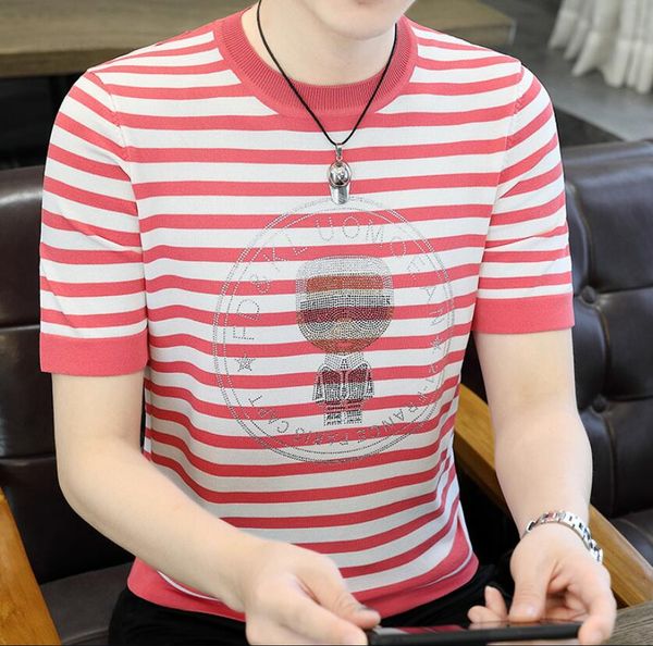 men's t-shirts chaopai 2023 summer men's t-shirt striped short sleeve high elastic breathable diamond men t-shirt, White;black
men's t-shirts chaopai 2023 summer men's t-shirt striped short sleeve high elastic breathable diamond men t-shirt, White;black