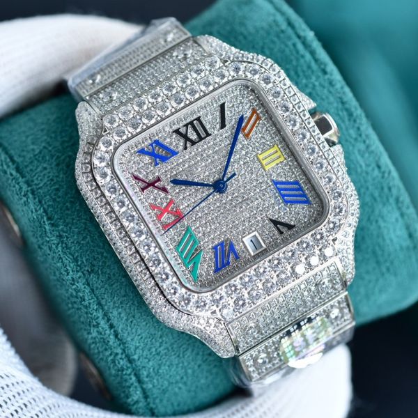 luxury mens watch automatic movement watch for men montre de luxe iced watch diamond watchs wristwatch mechanical automatic 904lcpym, Silver
luxury mens watch automatic movement watch for men montre de luxe iced watch diamond watchs wristwatch mechanical automatic 904lcpym, Silver