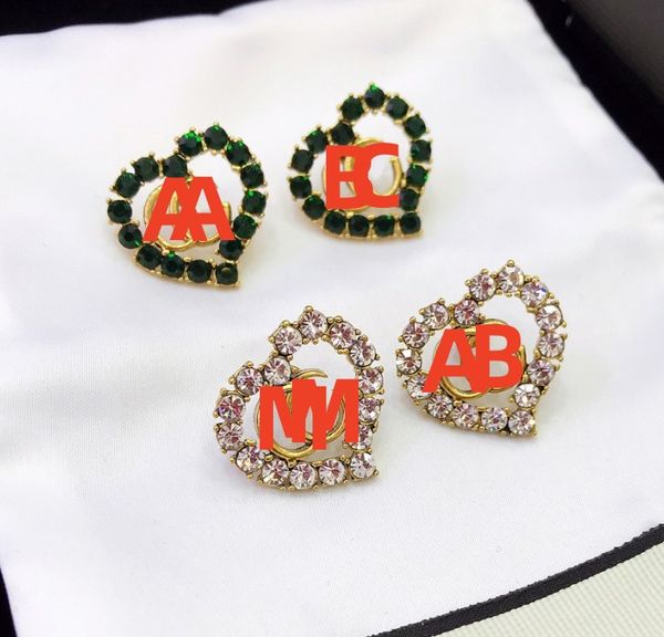 fashion ruby emerald stud luxury brand designer heart pearl diamond stud women pearl designer heart earring wedding party jewelry 4 color, Golden;silver
fashion ruby emerald stud luxury brand designer heart pearl diamond stud women pearl designer heart earring wedding party jewelry 4 color, Golden;silver