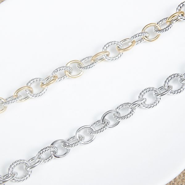 gold plated men chain necklace copper brand jewelry madison chain fashion wrist chain for women and necklaces man, Silver
gold plated men chain necklace copper brand jewelry madison chain fashion wrist chain for women and necklaces man, Silver
