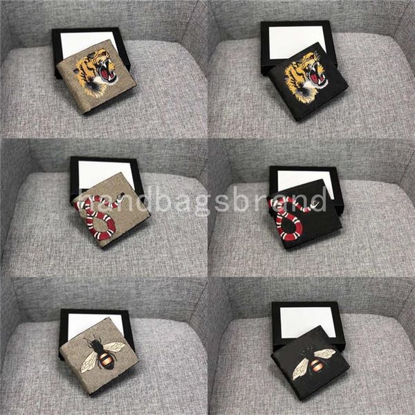 luxurys designers men animal short wallet leather black snake tiger bee wallets women short style purse wallet card holders with g225l, Red;black
luxurys designers men animal short wallet leather black snake tiger bee wallets women short style purse wallet card holders with g225l, Red;black