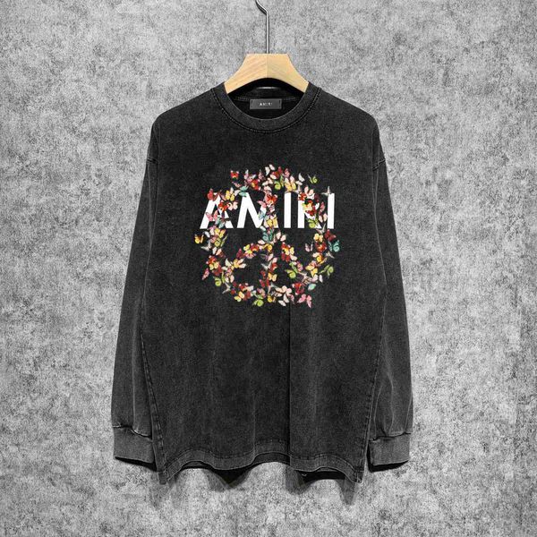 designer fashion maker mairi street high edition colorful butterfly flower ring print washable old long sleeve tshirt sweaterdjnx, Black
designer fashion maker mairi street high edition colorful butterfly flower ring print washable old long sleeve tshirt sweaterdjnx, Black