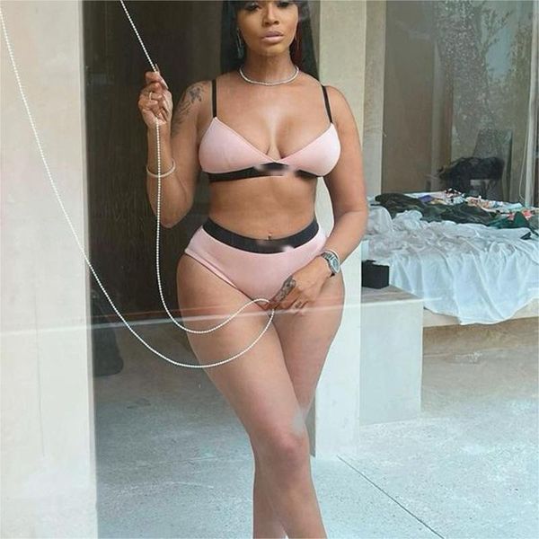 two piece bikini classical style women swimsuit everyday bra and panty sets underwear push up lingerie set, White;black
two piece bikini classical style women swimsuit everyday bra and panty sets underwear push up lingerie set, White;black