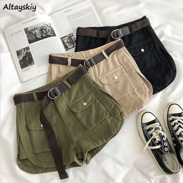 women's shorts shorts women chic summer basic all-match casual ladies trouser loose high waist femme bottom ins pockets teenagers solid, White;black
women's shorts shorts women chic summer basic all-match casual ladies trouser loose high waist femme bottom ins pockets teenagers solid, White;black
