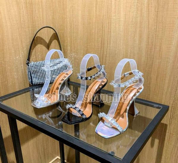 amina muaddi sandals transparent crystal spool high heel slippers women summer style amina fashion wine glass with square toe 20229169442, Black
amina muaddi sandals transparent crystal spool high heel slippers women summer style amina fashion wine glass with square toe 20229169442, Black