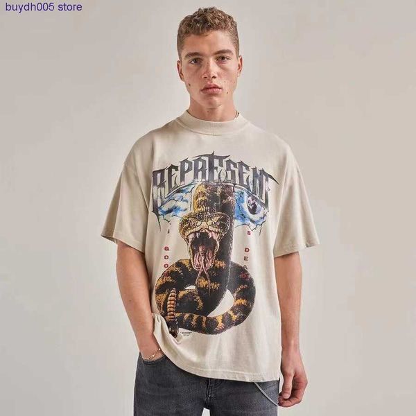 n4kh 2023 new men's and women's t shirt fashion design brand present american life anaconda washed old high street loose short sle, White;black
n4kh 2023 new men's and women's t shirt fashion design brand present american life anaconda washed old high street loose short sle, White;black