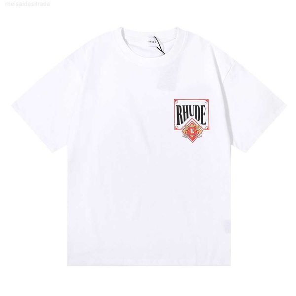 designer oversize plus cloth street trend rhude wine red card printing doubleyarn pure cotton couple shortsleeved tshirt4qfy, White
designer oversize plus cloth street trend rhude wine red card printing doubleyarn pure cotton couple shortsleeved tshirt4qfy, White