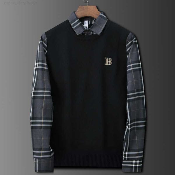 designer luxury brand burbrys sweaters long sleeve fashion british shirt collar fake two men's backing knitwear43ec, White;black
designer luxury brand burbrys sweaters long sleeve fashion british shirt collar fake two men's backing knitwear43ec, White;black