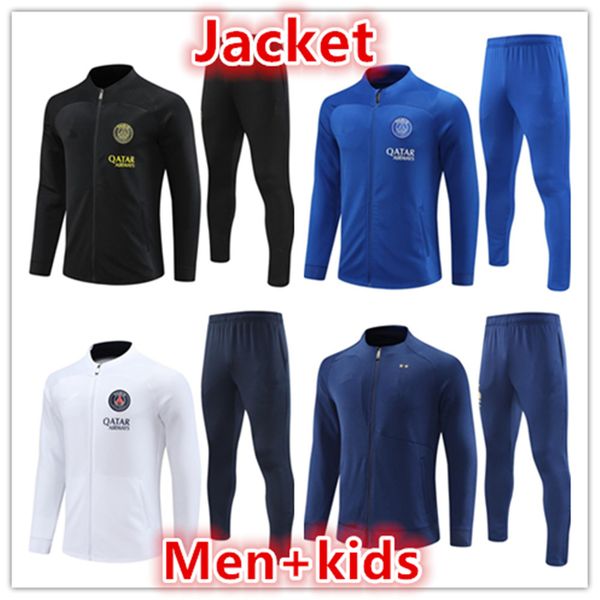 22 23 24 psgs men kids tracksuit soccer jacket kit survetement 2022 2023 psgs mbappe football full zipper jackets tracksuits training suit j, Black
22 23 24 psgs men kids tracksuit soccer jacket kit survetement 2022 2023 psgs mbappe football full zipper jackets tracksuits training suit j, Black
