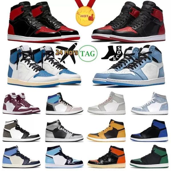 1s high og basketball shoes bred patent men women 1 bordeaux prototype hyper royal university blue dark mocha mens trainers sport sneakers
1s high og basketball shoes bred patent men women 1 bordeaux prototype hyper royal university blue dark mocha mens trainers sport sneakers