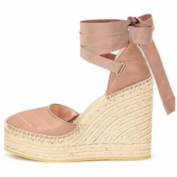 2023 womens luxury wedge platform sandals espadrille shoes real leather ankle lace-up matelasse espadrille ladies designer high heel 12cm si, Black
2023 womens luxury wedge platform sandals espadrille shoes real leather ankle lace-up matelasse espadrille ladies designer high heel 12cm si, Black