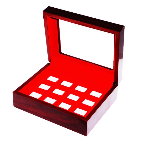 12 hole championship ring display case box | baseball basketball hockey high school graduate tournament finalist college class sport champio, Black;white
12 hole championship ring display case box | baseball basketball hockey high school graduate tournament finalist college class sport champio, Black;white