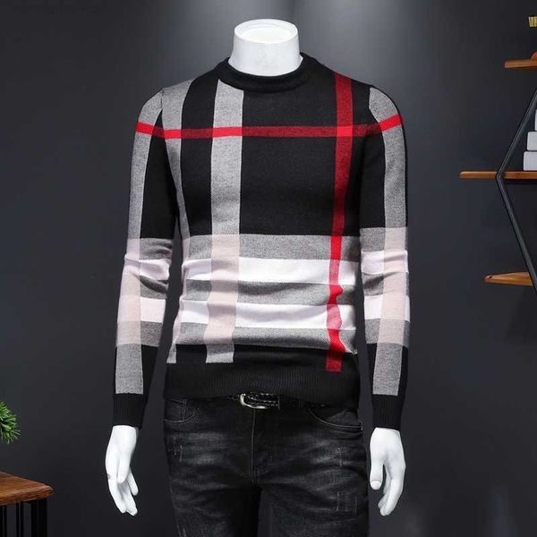 designer luxury brand burbrys running tshirt round neck classic plaid winter thickened wool sweater men's wear, White;black
designer luxury brand burbrys running tshirt round neck classic plaid winter thickened wool sweater men's wear, White;black