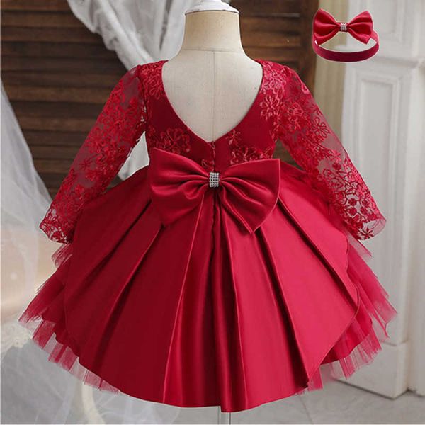 girl's dresses toddler baby girls red birthday princess kids autumn/winter long sleeve backless clothes flower girl wedding lace dress, Red;yellow
girl's dresses toddler baby girls red birthday princess kids autumn/winter long sleeve backless clothes flower girl wedding lace dress, Red;yellow