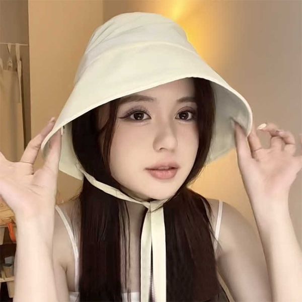 wide brim hats le up fisherman cap women summer korean solid color bucket hats big brim sun hat panama caps gorros p230311, Blue;gray
wide brim hats le up fisherman cap women summer korean solid color bucket hats big brim sun hat panama caps gorros p230311, Blue;gray