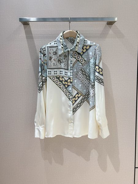 early spring 2023 new shirt women's color-blocking printing temperament ol commuter premium, White
early spring 2023 new shirt women's color-blocking printing temperament ol commuter premium, White