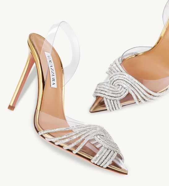 elegant aquazzura gatsby sandals shoes women pvc & leather slingback pointed toe pumps crystal swirls pvc toecaps lady eleagnt walking eu35-, Black
elegant aquazzura gatsby sandals shoes women pvc & leather slingback pointed toe pumps crystal swirls pvc toecaps lady eleagnt walking eu35-, Black