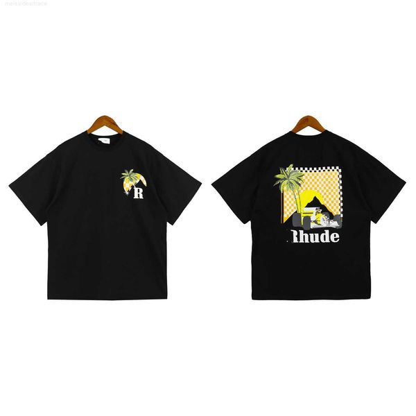 designer oversize plus cloth fashion brand rhude label sunset coconut racing printing shortsleeved tshirt for men and women high street half, White
designer oversize plus cloth fashion brand rhude label sunset coconut racing printing shortsleeved tshirt for men and women high street half, White
