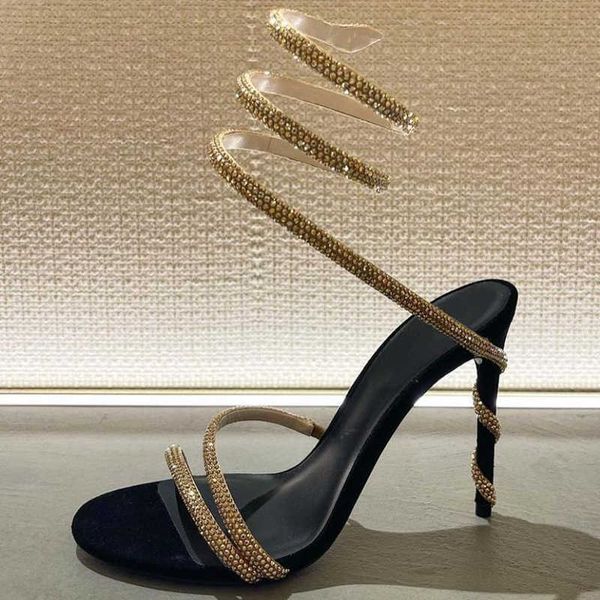 dress shoes 2023 new french diamond ribbon snake shaped round foot high heel thin heel round toe open toed women's sandals g230325, Black
dress shoes 2023 new french diamond ribbon snake shaped round foot high heel thin heel round toe open toed women's sandals g230325, Black