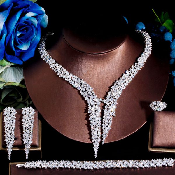 wedding jewelry sets threegraces sparkling cubic zirconia 4pcs silver color bridal party dinner set for women dress accessories tz744 230325, Slivery;golden
wedding jewelry sets threegraces sparkling cubic zirconia 4pcs silver color bridal party dinner set for women dress accessories tz744 230325, Slivery;golden