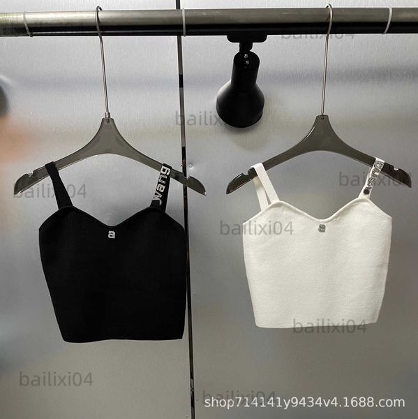 women's tanks camis aw23 spring summer rhinestone letter knitted slim short open umbilical underlay t230325, White
women's tanks camis aw23 spring summer rhinestone letter knitted slim short open umbilical underlay t230325, White