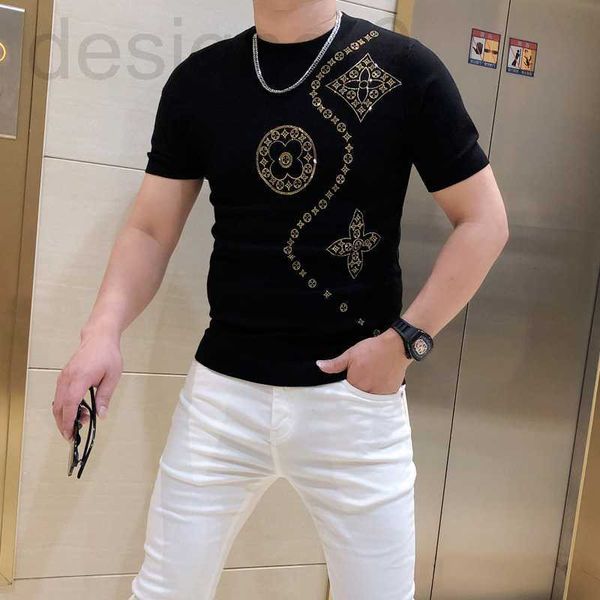 men's t-shirts designer summer new thin ice silk drill short sleeve knitting trend personalized sweater round neck man qsij, White;black
men's t-shirts designer summer new thin ice silk drill short sleeve knitting trend personalized sweater round neck man qsij, White;black