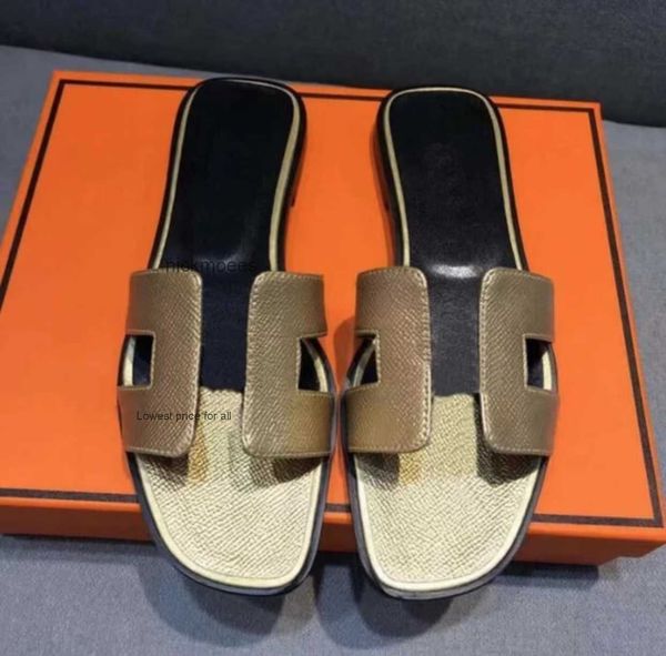 designer women h flat slippers saffiano genuine leather oran sandals lady classic beach slides summer shoes, Black
designer women h flat slippers saffiano genuine leather oran sandals lady classic beach slides summer shoes, Black