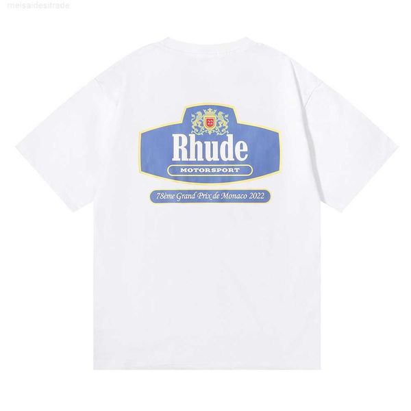 designer oversize plus cloth high street rhude motorsport commemorative cotton leisure round neck short sleeve tshirt, White
designer oversize plus cloth high street rhude motorsport commemorative cotton leisure round neck short sleeve tshirt, White