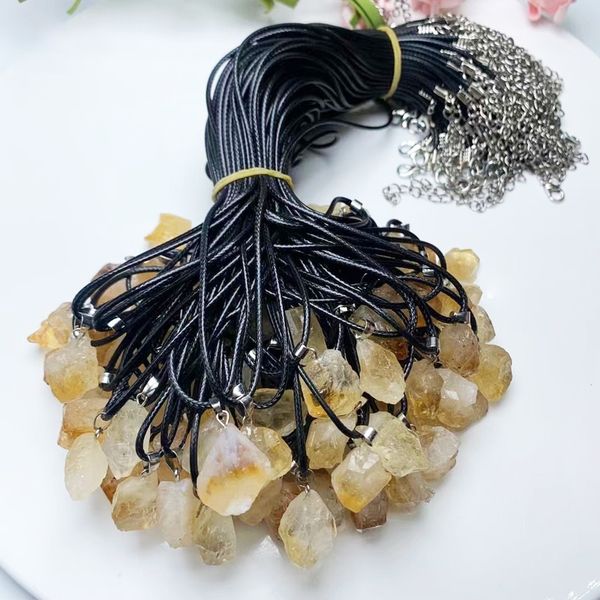 raw ore citrine rough pendant irregular yellow crystal mine quartz necklaces jewelry for women men, Silver
raw ore citrine rough pendant irregular yellow crystal mine quartz necklaces jewelry for women men, Silver