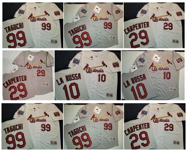 cardinal so taguchi baseball jersey st 2006 world series chris carpenter tony larussa white grey size s-4xl, Blue;black
cardinal so taguchi baseball jersey st 2006 world series chris carpenter tony larussa white grey size s-4xl, Blue;black