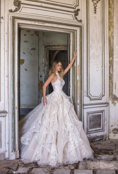 vintage wedding dresses high neck lace appliques tiered country bridal gowns a line sweep train ruffles wedding dress plus size8404771, White
vintage wedding dresses high neck lace appliques tiered country bridal gowns a line sweep train ruffles wedding dress plus size8404771, White