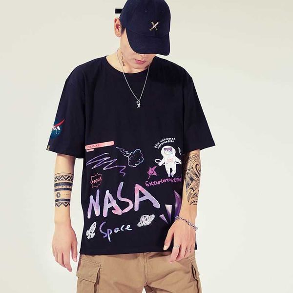 yiciya na-sa brand short sleeved men and women fashion t shirt summer round neck short sleeves outdoor leisure letters print female clothin, White
yiciya na-sa brand short sleeved men and women fashion t shirt summer round neck short sleeves outdoor leisure letters print female clothin, White