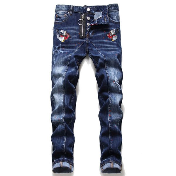 designer mens jeans pants linen pattern pants hip hop men jeans distressed ripped biker slim fit motorcycle denim for men, Blue
designer mens jeans pants linen pattern pants hip hop men jeans distressed ripped biker slim fit motorcycle denim for men, Blue
