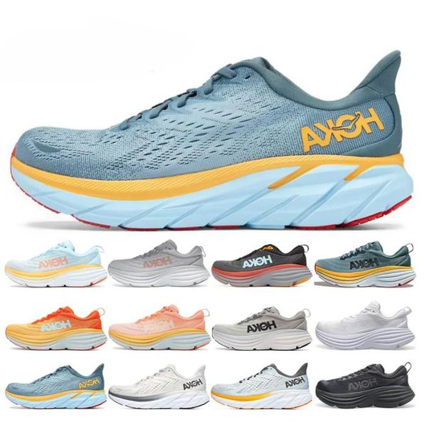 2023 outdoor running shoes for men womens hoka bondi 8 clifton triple white black harbor mist summer song blue lunar rock runner mens sports
2023 outdoor running shoes for men womens hoka bondi 8 clifton triple white black harbor mist summer song blue lunar rock runner mens sports