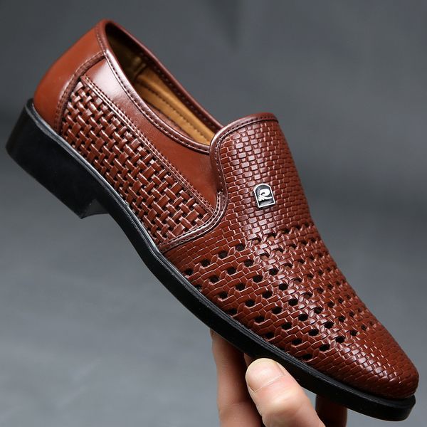 boots spring men loafers leather shoes summer hollow breathable oxfords man casual slip on formal dress for 230325, Black
boots spring men loafers leather shoes summer hollow breathable oxfords man casual slip on formal dress for 230325, Black