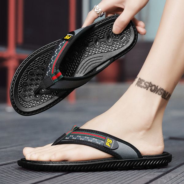 summer men flip flops indoor slides beach sandals anti-slip zapatos hombre casual shoes, Black
summer men flip flops indoor slides beach sandals anti-slip zapatos hombre casual shoes, Black