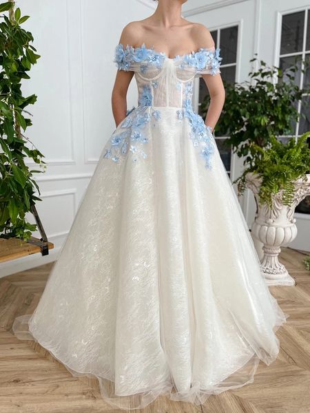 princess prom dress organza tulle floor length formal corset bodice white ethereal bluebell 3d flower ball gown off the shoulder a line, Black
princess prom dress organza tulle floor length formal corset bodice white ethereal bluebell 3d flower ball gown off the shoulder a line, Black