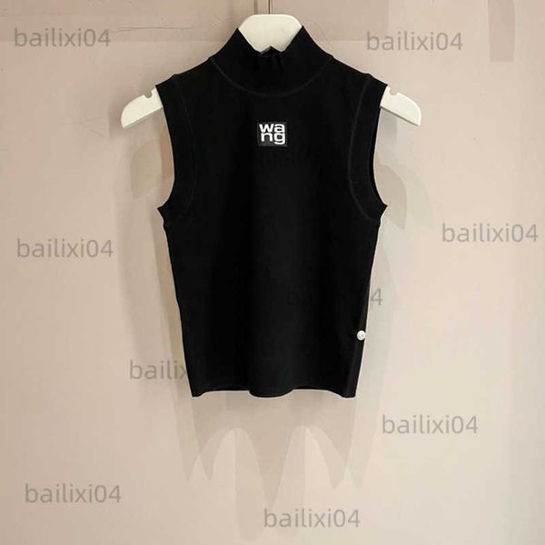 women's tanks camis 2022 summer new black short letter knitted slim fit half high collar sleeveless fashion t230325, White
women's tanks camis 2022 summer new black short letter knitted slim fit half high collar sleeveless fashion t230325, White