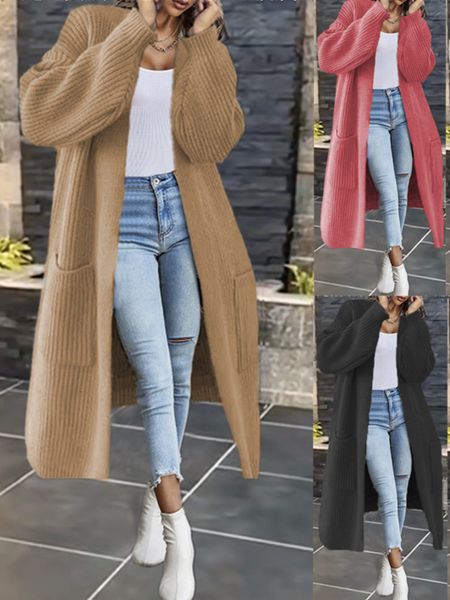 women's knits tees cardigan women long knitted casual vintage solid color loose sweater coat fashion basic allmatch cardigans 230324, White
women's knits tees cardigan women long knitted casual vintage solid color loose sweater coat fashion basic allmatch cardigans 230324, White