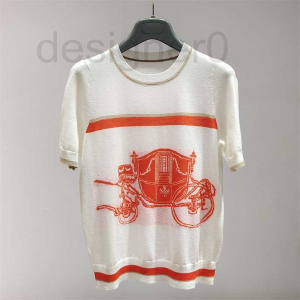 women's knits & tees designer high order 2023 spring/summer new short sleeve ultrafine wool knit crew neck carriage jacquard contrast c, White
women's knits & tees designer high order 2023 spring/summer new short sleeve ultrafine wool knit crew neck carriage jacquard contrast c, White